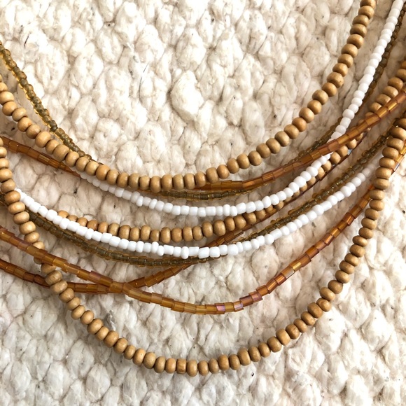 2/$5 SALE Tan Multistrand Necklace - Picture 5 of 5